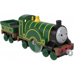 Mattel Fisher Price Tahací kovová mašinka s vagónem EMILY HHN53 – Zboží Mobilmania