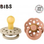 Bibs Boheme přírodní kaučuk 2ks vanilla peach – Zboží Dáma