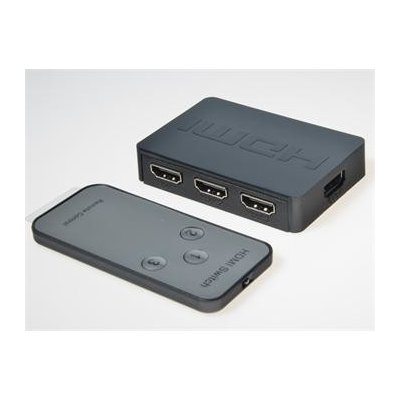 PremiumCord HDMI switch 3:1 plastový,dálkové ovl. KHSWIT31C – Zboží Mobilmania