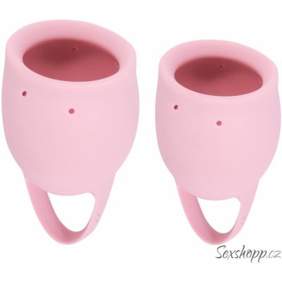 Lola Games Sada menstruačních kalíšků Natural Wellness Růžová Magnólie 2 ks – Zboží Dáma