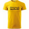 Pánské Tričko Sablio tričko s potiskem Fortnite žluté