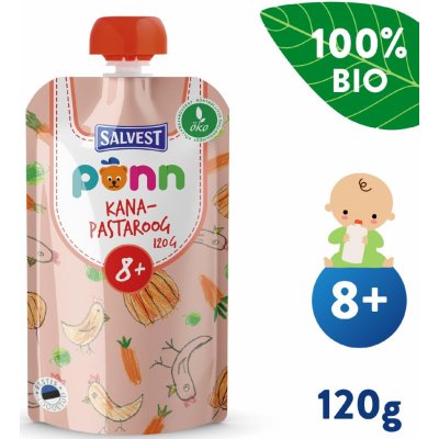 Salvest Põnn Bio Kuřátko s těstovinami 120 g – Sleviste.cz