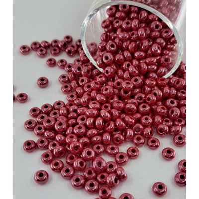 Rokajl Preciosa 6/0 - tmavě růžová - perleť - 1 g – Zboží Mobilmania