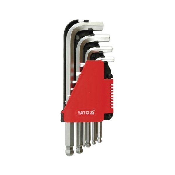 Klíč YATO Sada klíčů imbus s kuličkou 10 ks delší, YT-0509