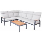 Rojaplast Rohový zahradní set - ANNECY, hliníkový – Hledejceny.cz