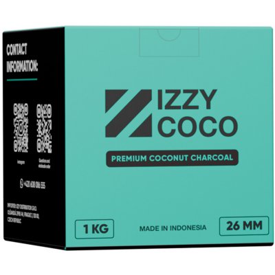 IZZY Coco kokosové uhlíky do vodní dýmky 1 000 g – Zboží Dáma