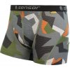 Boxerky, trenky, slipy Sensor MERINO IMPRESS pánské trenky černá/camo