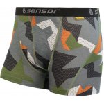 Sensor MERINO IMPRESS pánské trenky černá/camo – Zboží Dáma