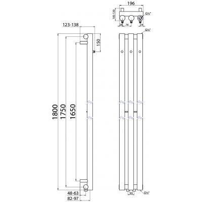 Sapho PILON IZ127T 196 mm x 1800 mm bílá mat – Zbozi.Blesk.cz