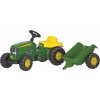 Šlapadlo Rolly Toys šlapací traktor JOHN DEERE s přívěsem