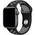 Eternico Sporty pro Apple Watch 42mm / 44mm / 45mm Elephant Gray and Black AET-AWSP-GraBl-42 – Zboží Živě