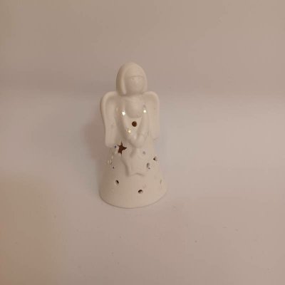 DECOLED LED keramický andílek teple bílá, 5,5 × 5,5 × 10 cm, 2× LR44 – Hledejceny.cz
