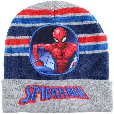 DIFUZED Dětská zimní pletená čepice Spiderman Modrá – Sleviste.cz