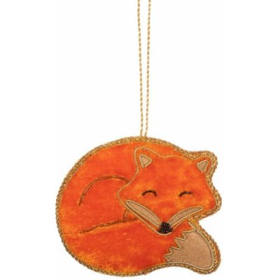 Sass & Belle Sleeping Fox vánoční ozdoba oranžová – Hledejceny.cz