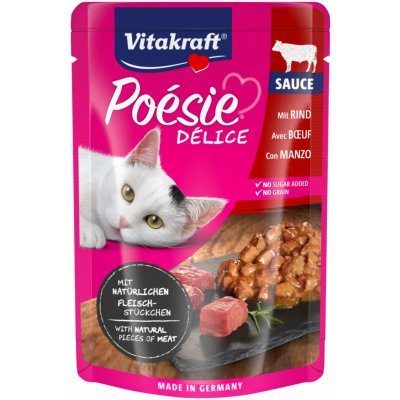 Vitakraft Cat Poésie DéliSauce hovězí 85 g – Sleviste.cz