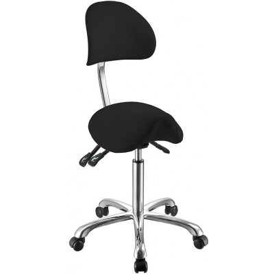 Weelko kosmetický taburet 1025A židle černá – Zboží Dáma