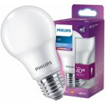 Philips LED žárovka E27 A60 4.2W = 40W 470lm 6500K Studená Bílá PHICLAJ1031 – Hledejceny.cz
