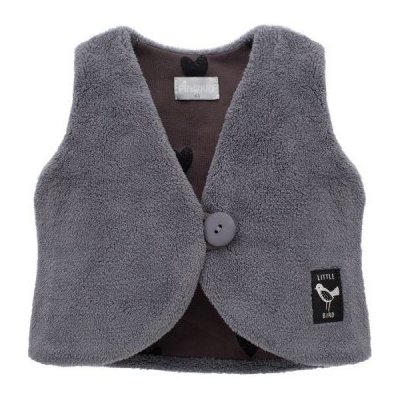 Pinokio Chlupatá vesta Little Bird šedá – Sleviste.cz