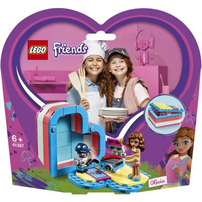 LEGO® Friends 41387 Olivia a letní krabička ve tvaru srdce – Zbozi.Blesk.cz
