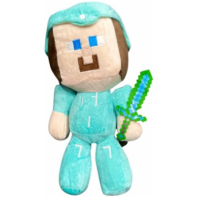 Minecraft Diamantový Steve s mečem 24 cm