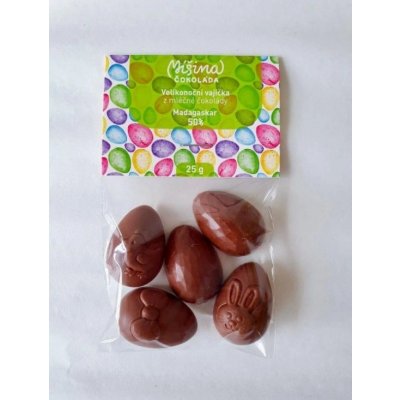 Míšina čokoláda Velikonoční čokoládová vajíčka 25 g – Zboží Dáma