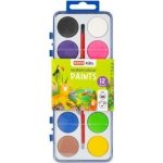 Easy Kids vodové barvy se štětcem 12 barev S48510 – Zboží Dáma