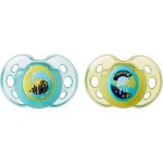Tommee Tippee C2N silikon Night modrá 2 ks – Zboží Dáma