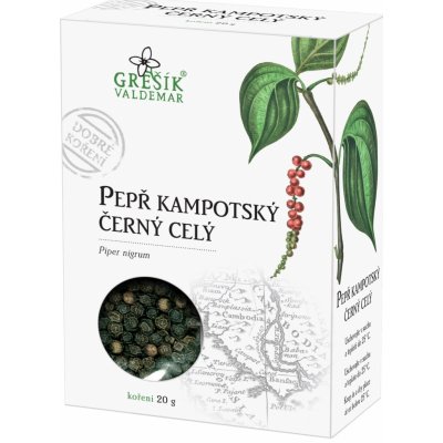 Grešík Pepř kampotský černý celý 20 g – Hledejceny.cz