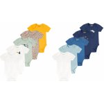 LUPILU Chlapecké body s krátkými rukávy BIO kusů námořnická modrá modrá bílá – Zboží Dáma