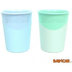 Twistshake kelímek 2x 170ml pastelově modrá a zelená