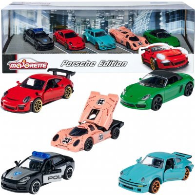 Majorette Porsche Dárková sada 5 ks – Zboží Mobilmania