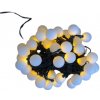 Vánoční osvětlení ACA Lighting LED vánoční světelný řetez Kuličky 3x8m bílá barva IP44 80 LED