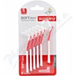 SOFTdent Butterfly mezizub. kartáček zahnutý S 6 ks – Zboží Dáma