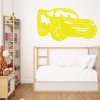 Živá Zeď Samolepka Blesk McQueen žlutá, rozměry 100 x 59 cm