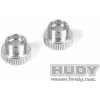 Modelářské nářadí HUDY ALU 1/10 & 1/12 SET-UP WHEEL AXLE ADAPTER 2