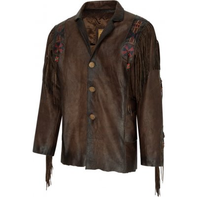 Stars & Stripes Bunda kožená Paco pánská hnědá – Zboží Mobilmania