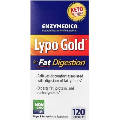 Enzymedica Lypo Gold Trávicí enzymy 120 kapslí – Hledejceny.cz