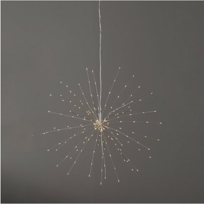 Star Trading Závěsná světelná LED dekorace výška 45 cm Firework stříbrná – Hledejceny.cz