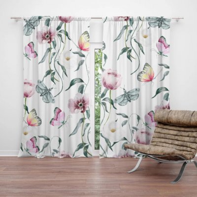 Sablio Závěs Letní zahrada: 2ks 140x250cm – Hledejceny.cz