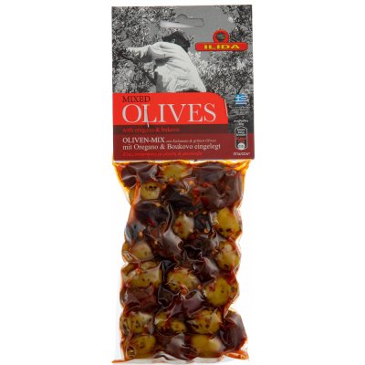 Ilida Mix zelených a černých oliv s Bukovem s peckou 150 g – Zboží Dáma