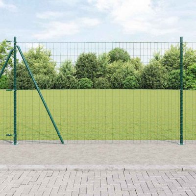 OMAXI Evropský plot s betonovou základnou 25 x 1,2 m Zelená Síťovina 242099