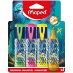 Maped Fluo Peps Dragon 4 ks – Zboží Mobilmania