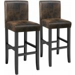 Tectake 403584 vintage hnědá 2 ks – Zboží Dáma