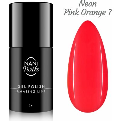 NANI Gel lak Amazing line Neon Pink Orange 5 ml – Sleviste.cz