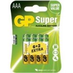 GP Super AAA 6+2ks 1013118000 – Zboží Mobilmania