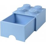 LEGO® Úložný box 4 s šuplíkem světle modrá – Zboží Dáma