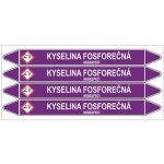 Značení potrubí, kyselina fosforečná,4 ks, 250 × 26 mm – Zboží Dáma