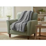 Mybesthome Přehoz na křeslo - sedačku FLANELA stříbrná 70x160 cm – Zboží Dáma