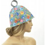 Velforia Čepice Zvonek šedá s kytičkami – Zboží Dáma