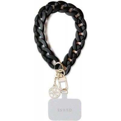 Guess Univerzální Popruh na Ruku 4G Charm Black GUOUCBMC4MK – Zboží Mobilmania